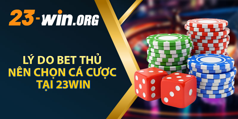 Lý Do Bet Thủ Nên Chọn Cá Cược Tại 23WIN